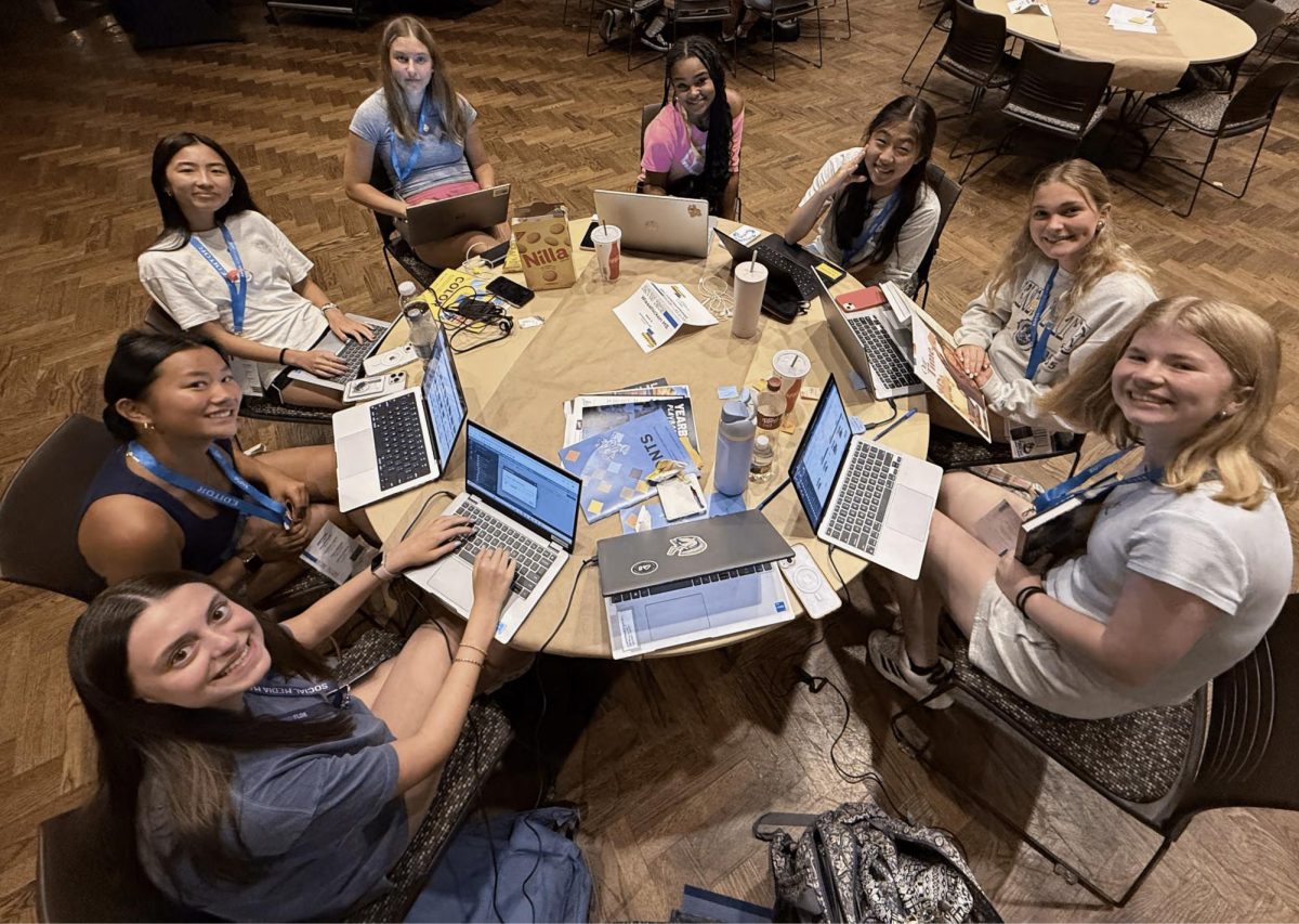 The Wissahickon Yearbook staff works away at the Jostens National Yearbook Workshop!